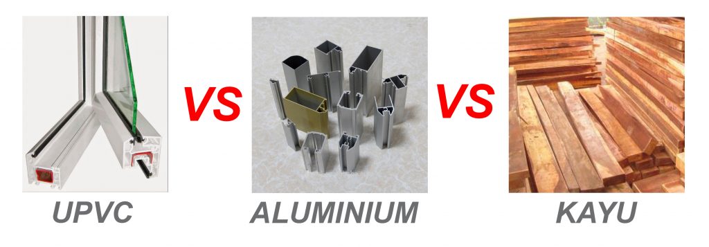 Apa Perbedaan Antara Jendela Aluminium, Kayu dan uPVC?